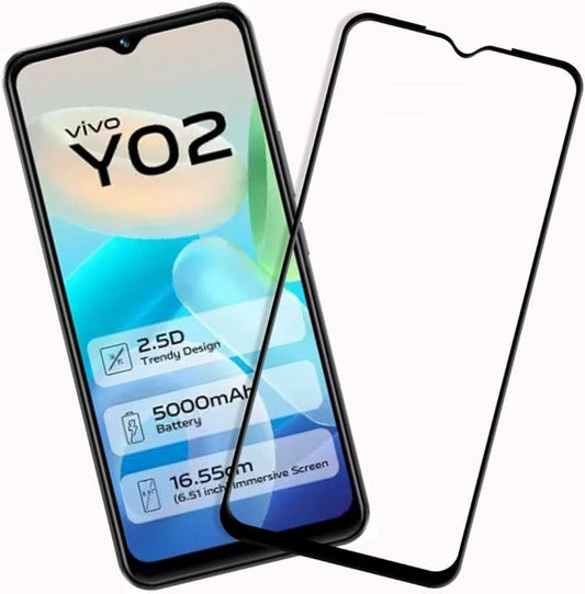Screen Protector Full Tempered Glass for Vivo Y02