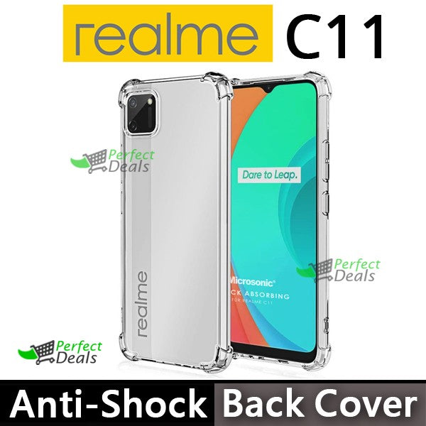 AntiShock Clear Back Cover Soft Silicone TPU Bumper case for Realme C11