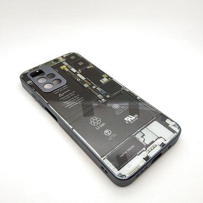 Circuit Board High Quality Hard Cover Full Camera Lens Protective Case for Redmi Note 11 4G