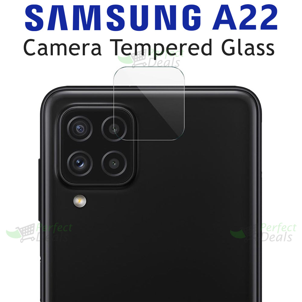 Camera Glass for Samsung Galaxy A22 Perfect Camera Protection Film Clear 9H Glass Mobile camera lens protector