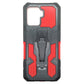 iCrystal Hybrid Anti Shock Case with Holder and Stand for OPPO F19 Pro