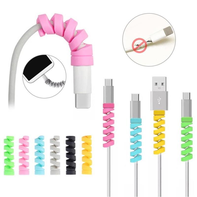 Rubber Cable Protector Budle Pack of 4 Pcs Mixed Colours