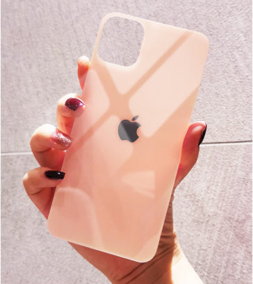 Back Colour Tempered Glass for iPhone