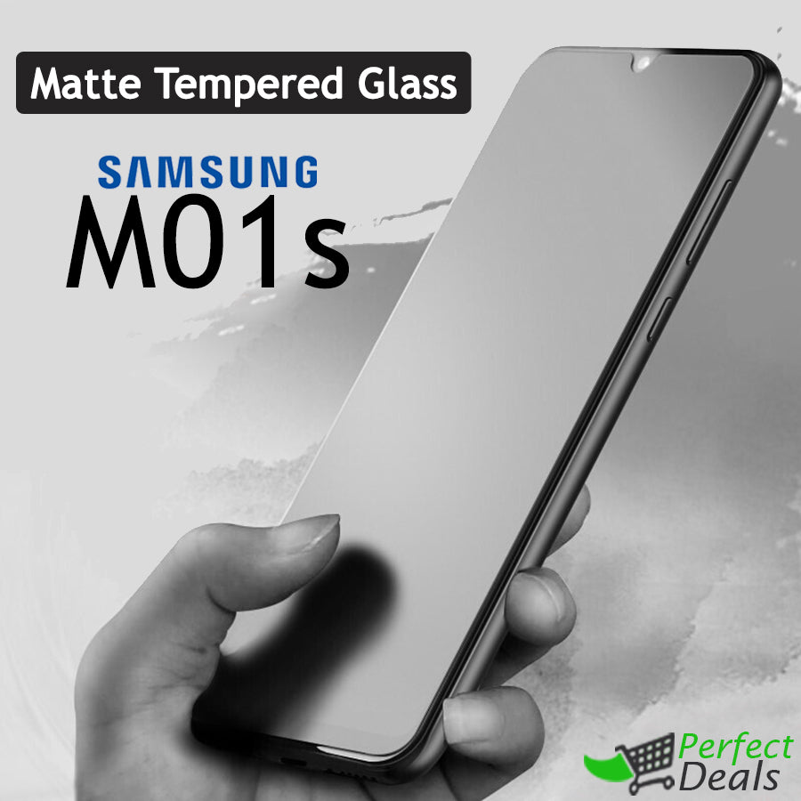 Matte Tempered Glass Screen Protector for Samsung Galaxy M01s