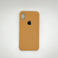 apple silicone case Velvet inner cover Hard back cover for iPhone X / XS