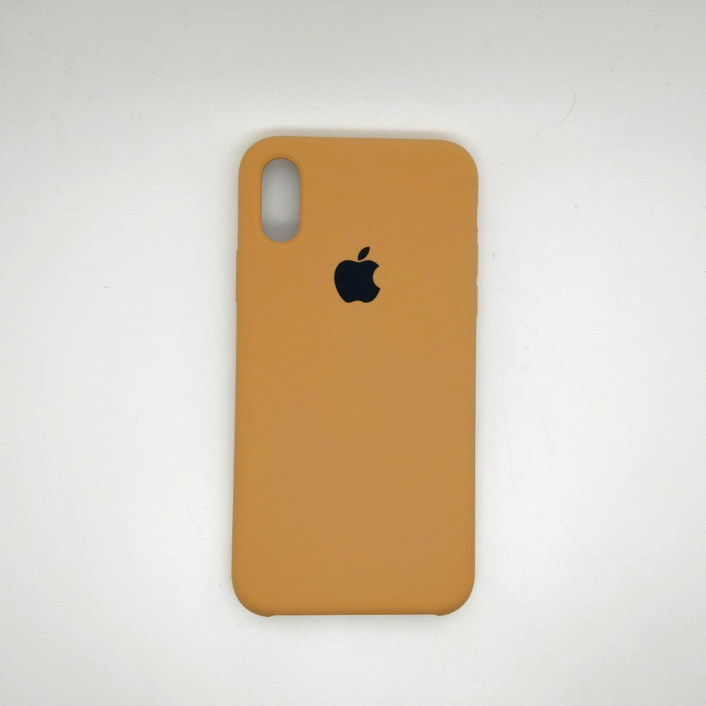 apple silicone case Velvet inner cover Hard back cover for iPhone X / XS
