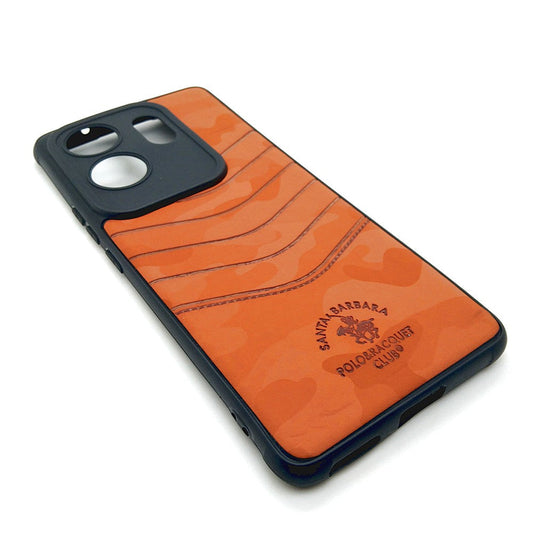 infinix ZERO 30 POLO clothe texture case velvet Back Cover Orange