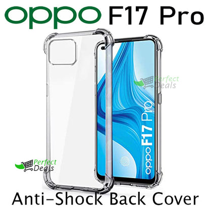 AntiShock Clear Back Cover Soft Silicone TPU Bumper case for OPPO F17 Pro