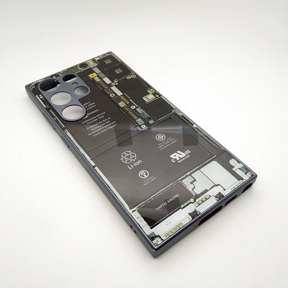 Circuit Board High Quality Hard Cover Full Camera Lens Protective Case for Samsung S23 Ultra
