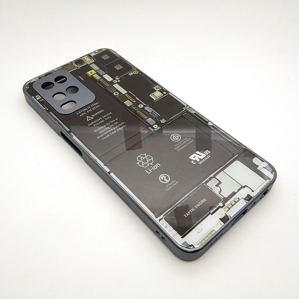 Circuit Board High Quality Hard Cover Full Camera Lens Protective Case for OPPO A54