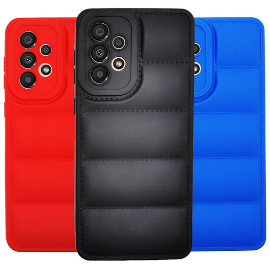 Puffer Case Jacket Cushion Back Cover for Samsung A33 5G