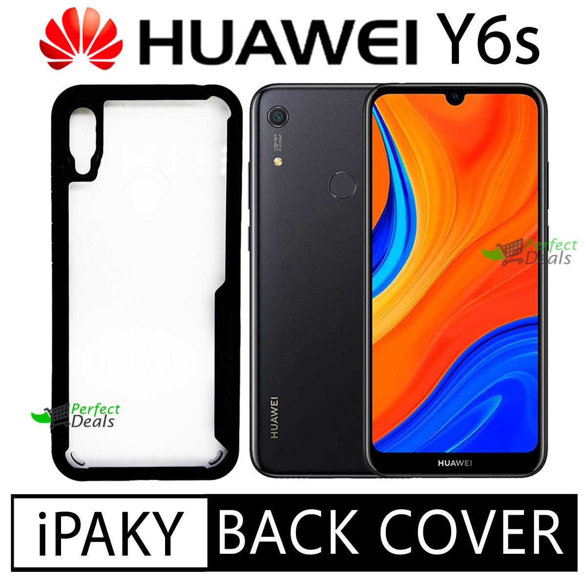 iPaky Shock Proof Back Cover for Huawei Y6s