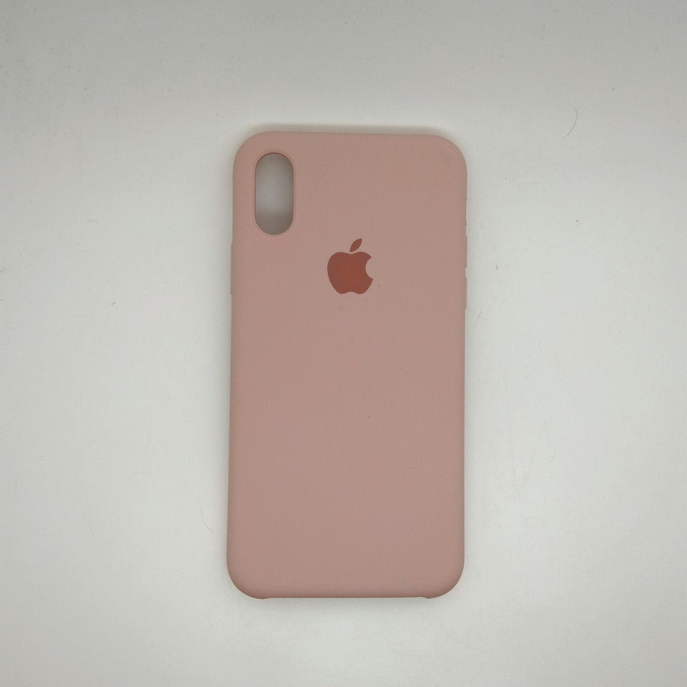 apple silicone case Velvet inner cover Hard back cover for iPhone X / XS