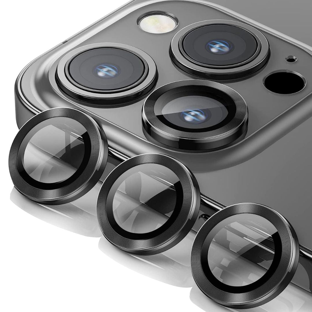 iPhone 13 Pro Max Camera lens protection Ring with Tempered glass