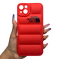 iPhone 14 Plus Puffer Jacket Case Shock-Absorbing Air Cushion Back Cover