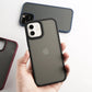 New Luxury Matte Silicone LMU Design Case for apple iPhone 12
