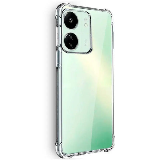AntiShock Clear Back Cover Soft Silicone TPU Bumper case for Redmi 13C