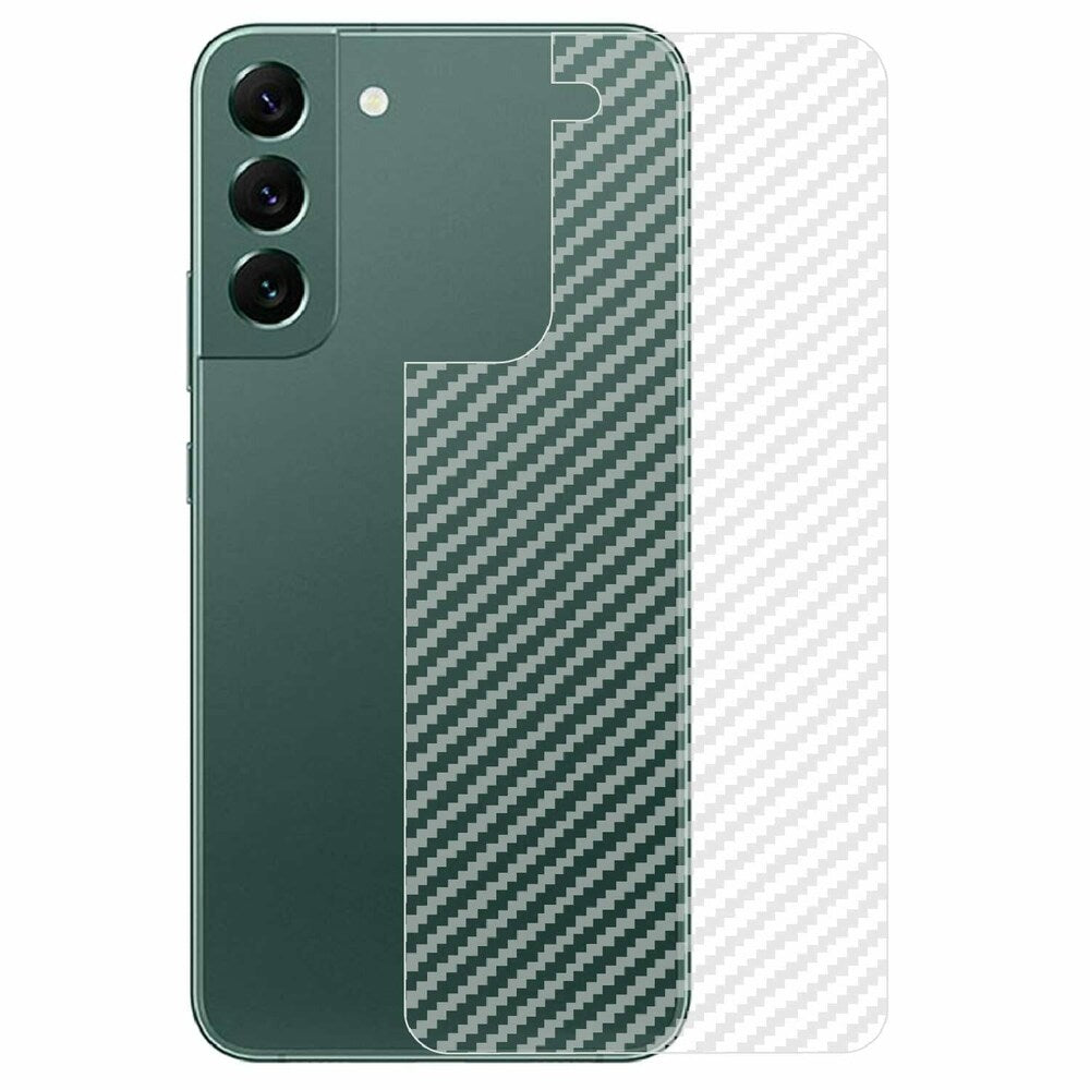 Samsung S22 Plus carbon Back Clear Skin Sticker