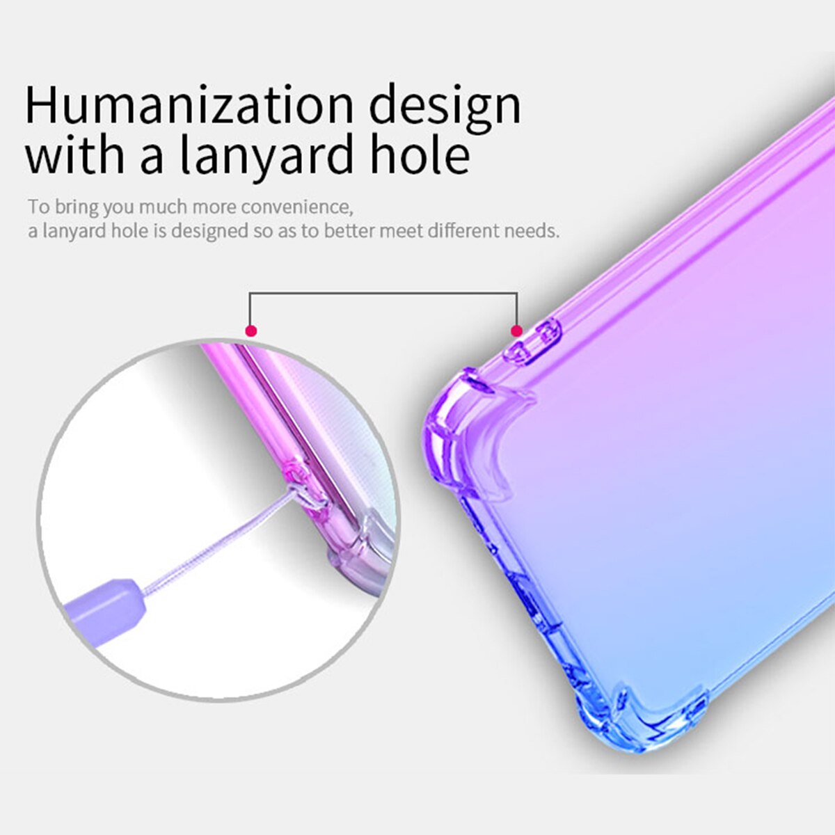 AntiShock Clear Back Cover Soft Silicone TPU Bumper case for Vivo Y53s