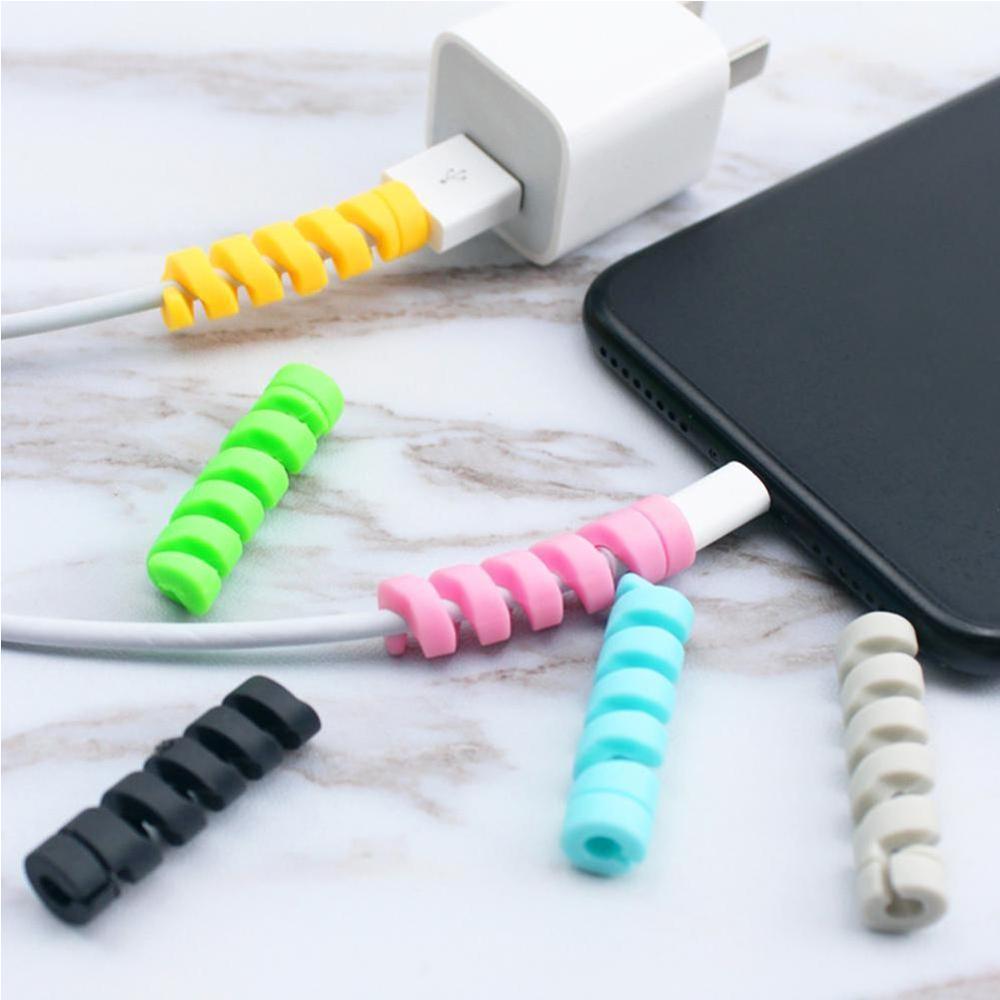 Rubber Cable Protector Budle Pack of 4 Pcs Mixed Colours