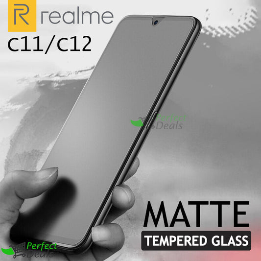 Matte Tempered Glass Screen Protector for Realme C12