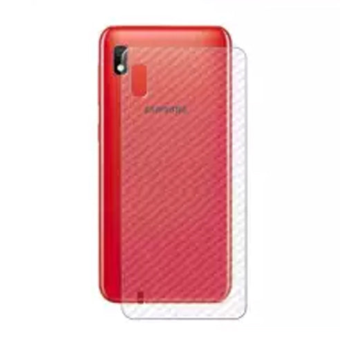 Samsung A10 carbon Back Clear Skin Sticker