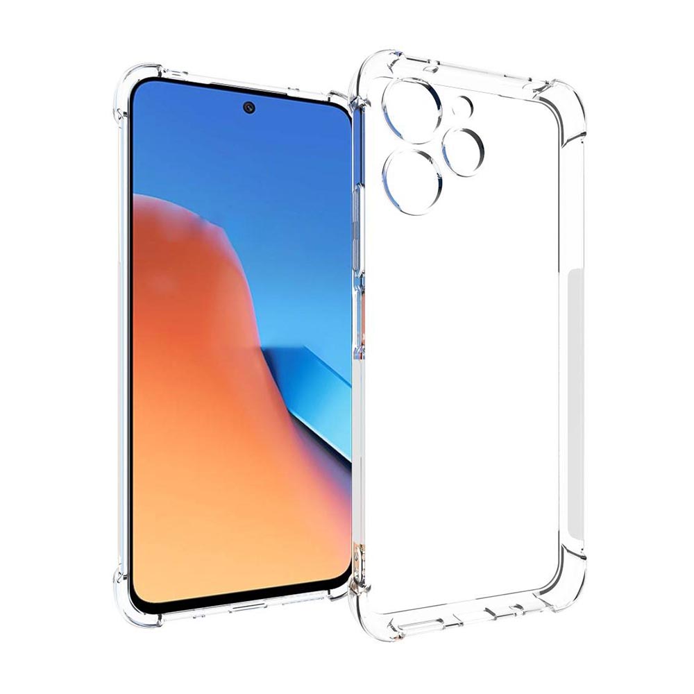 AntiShock Clear Back Cover Soft Silicone TPU Bumper case for Redmi 12