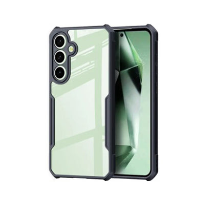 Samsung S24 Plus Shockproof Matte Black Border Aly Camera lens Protection back cover Case