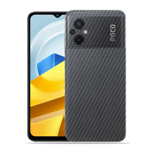 Xiaomi POCO M5 carbon Back Clear Skin Sticker