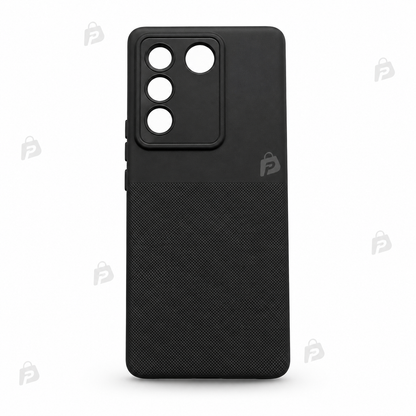 Vivo V27 Premium Silicone Back Case – Slim Shock Resistant TPU Cover with Raised Camera and Screen Guard