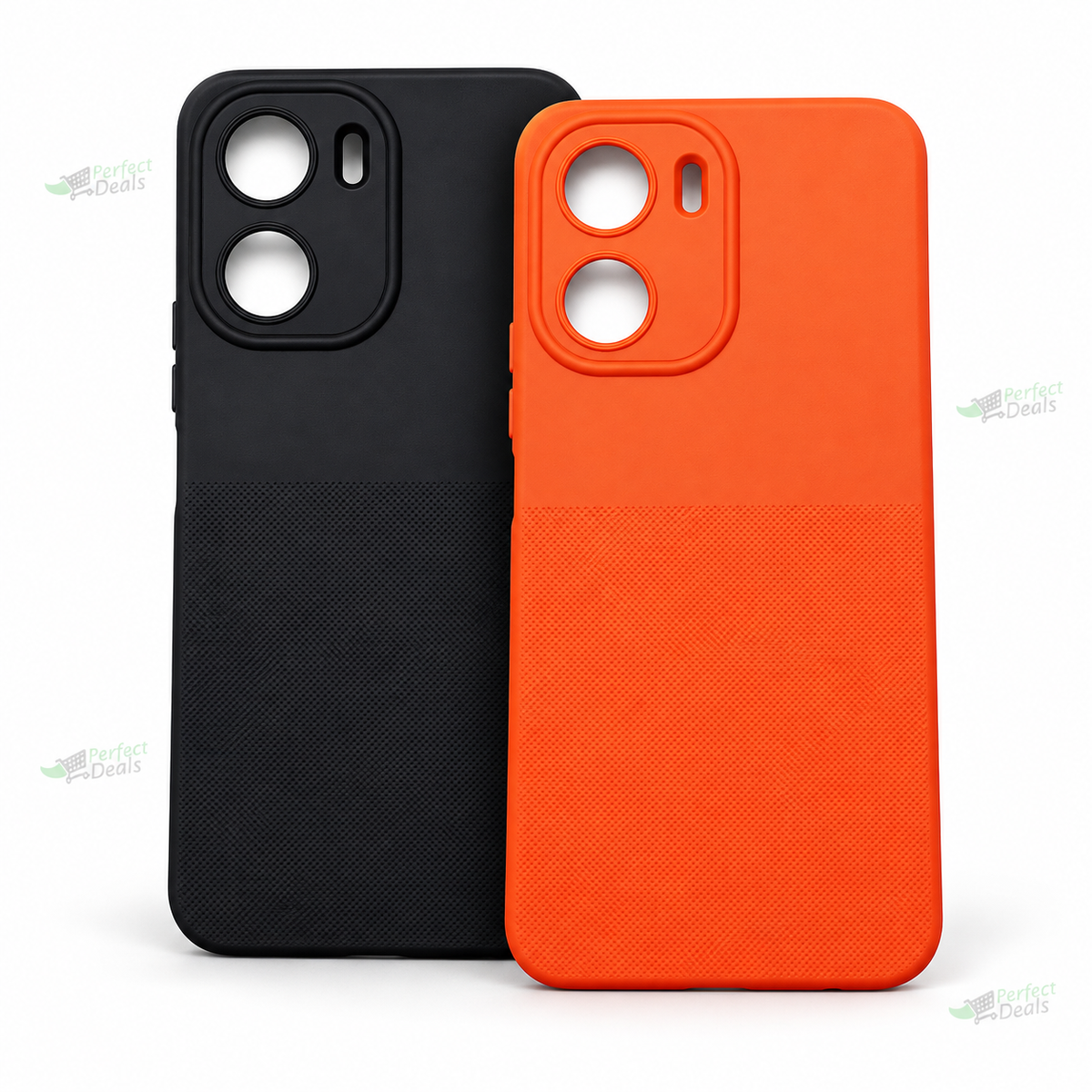 Vivo Y16 Shockproof TPU Protective Case – Slim Soft Silicone Back Cover with Raised Camera & Screen Edges