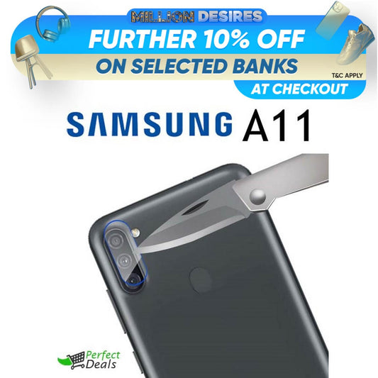 Camera Glass for Samsung Galaxy M11 Perfect Camera Protection Film Clear 9H Glass Mobile camera lens protector