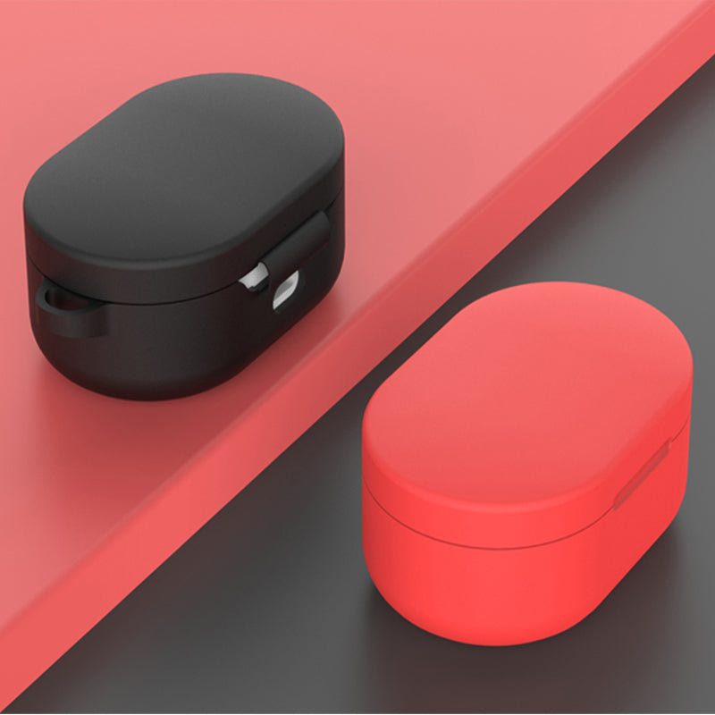 Soft Silicone Cases Redmi Mi tws redmi Airdots 2 Airdot S Wireless Bluetooth Soft TPU Cover For xiaomi redmi Airdots Protective Rubber Case Air dots 3 With Buckle