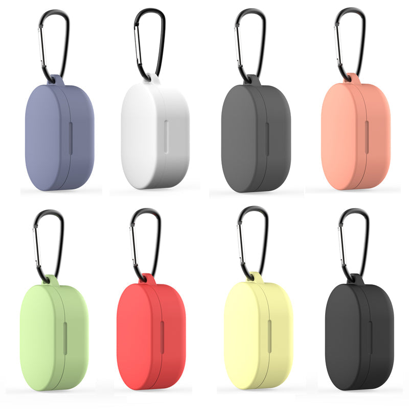 Soft Silicone Cases Redmi Mi tws redmi Airdots 2 Airdot S Wireless Bluetooth Soft TPU Cover For xiaomi redmi Airdots Protective Rubber Case Air dots 3 With Buckle