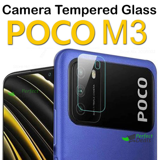Camera Glass for Xiaomi Mi POCO M3 Perfect Camera Protection Film Clear 9H Glass Mobile camera lens protector