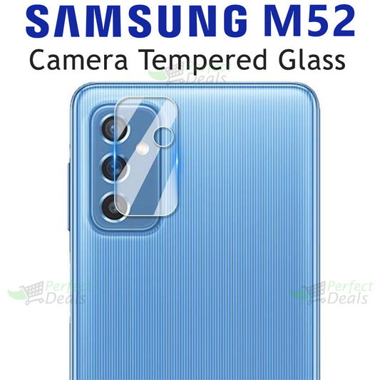 Camera Glass for Samsung Galaxy M52 Perfect Camera Protection Film Clear 9H Glass Mobile camera lens protector