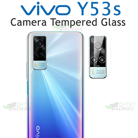 Camera Glass for Vivo Y53s Perfect Camera Protection Film Clear 9H Glass Mobile camera lens protector